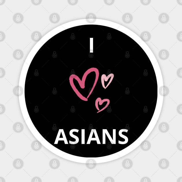 I heart asians - i love asians design Magnet by vaporgraphic